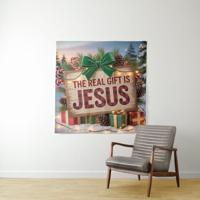 Tapiz de Jesús Regalo Real (In situ)