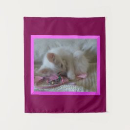 Tapiz de Kitten blanco