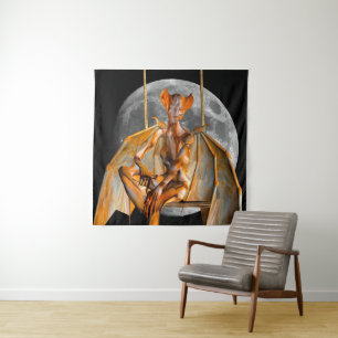 Tapiz de la creatura de la luna