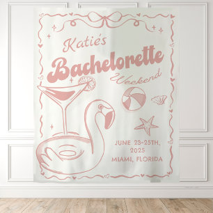 Tapiz De La Fiesta De Bachelorette De La Última To