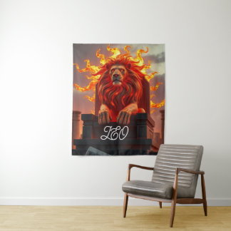 Tapiz de la pared Leo Trono Solar