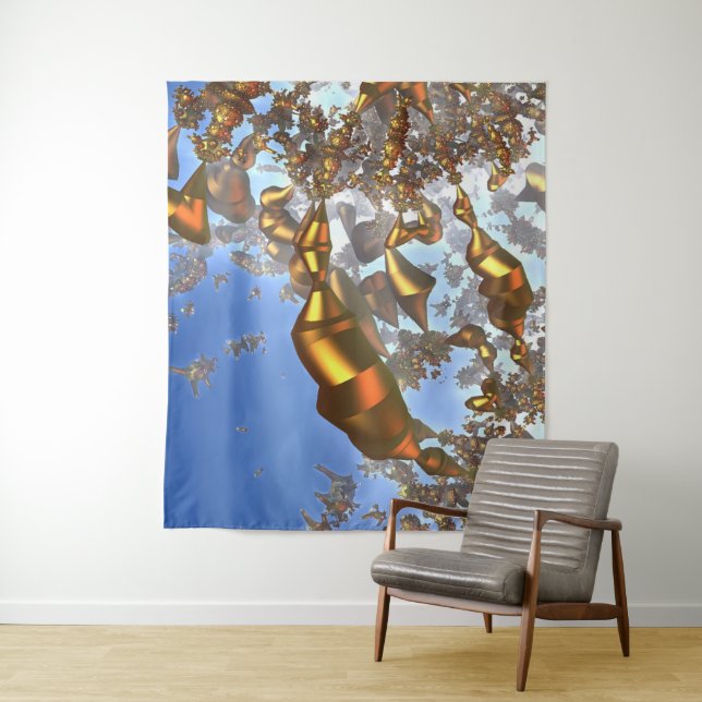 Tapiz de lápices dorados (In situ)