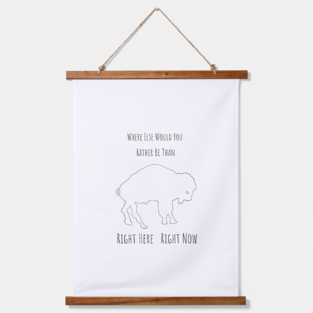 Tapiz de letras de búfalo (Anverso)