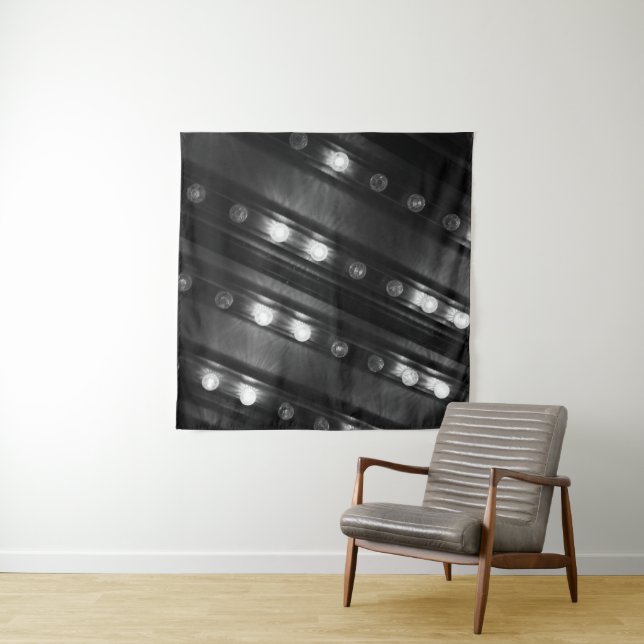Tapiz de luz de guijarros en blanco y negro (In situ (horizontal))