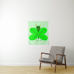 Tapiz de mariposa del Día de San Patrón