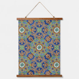 Tapiz De Muro De Madera Con Diseño De Medallón