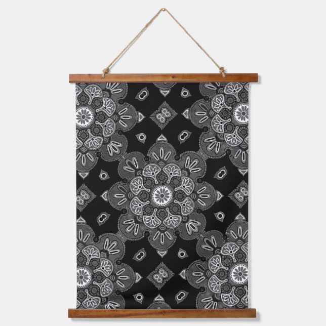 Tapiz De Muro De Madera Con Diseño De Medallón (Anverso)