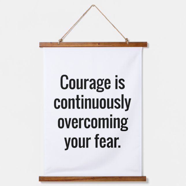 Tapiz De Muro De Madera Valiente (Anverso)