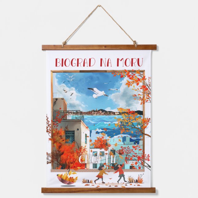 Tapiz de muros con topes de madera - Biogrado na M (Anverso)