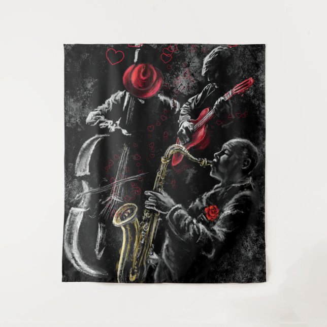 Tapiz De Música Jazz (Anverso)