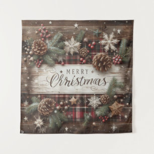 Tapiz de Navidades de país