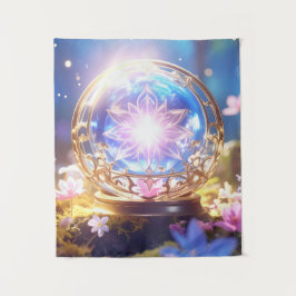 Tapiz de Orb de Cristal Forestal Encantado
