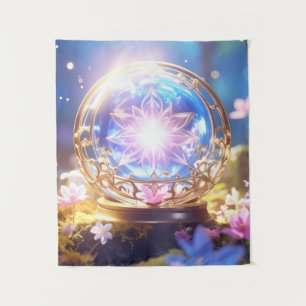 Tapiz de Orb de Cristal Forestal Encantado