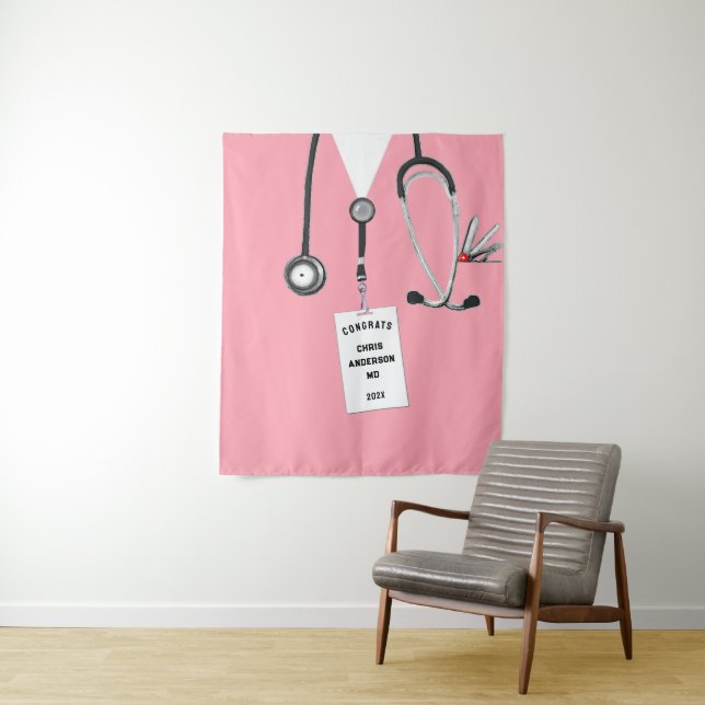 Tapiz de pancartas de graduación de la Escuela de  (In situ)