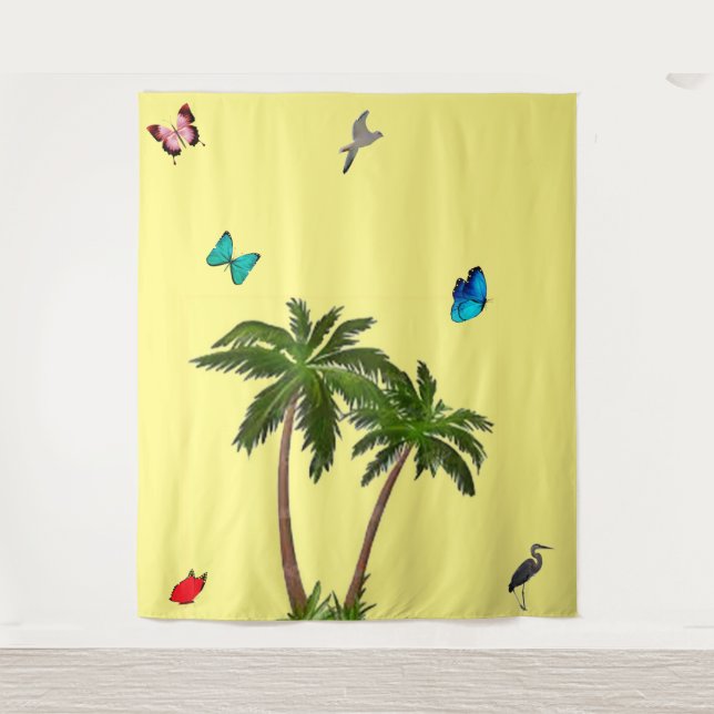 Tapiz de paraíso tropical (Anverso)