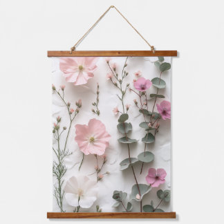 Tapiz de pared botánico floral elegante con tono r
