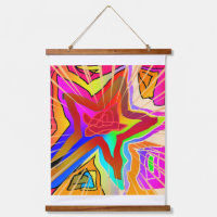 Tapiz de pared brillante de Star