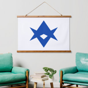 Tapiz de pared con bandera de la ciudad de Toyota,