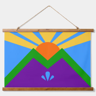 Tapiz de pared con bandera de Manitou Springs