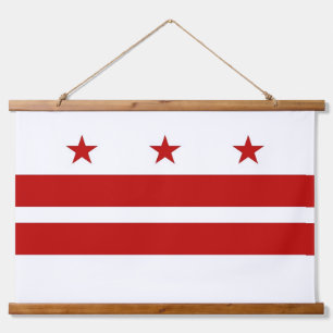 Tapiz de pared con bandera de Washington DC, EE.UU