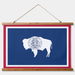 Tapiz de pared con bandera de Wyoming, EE.UU.