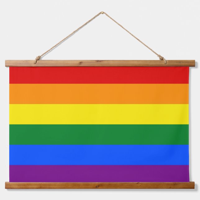 Tapiz de pared con bandera LGBT (Anverso )