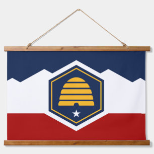 Tapiz de pared con la nueva bandera de Utah, EE. U