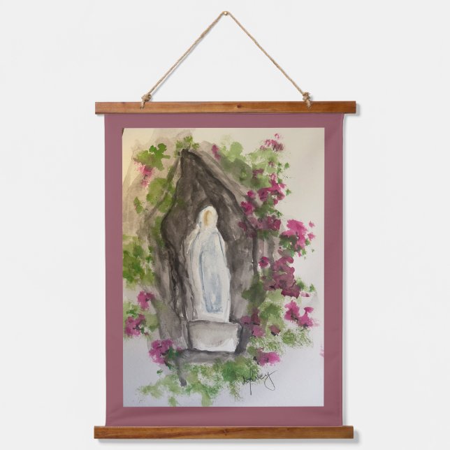 Tapiz de pared con madera de Hail Mary (Anverso)