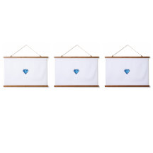 Tapiz de pared con marco de madera Boho
