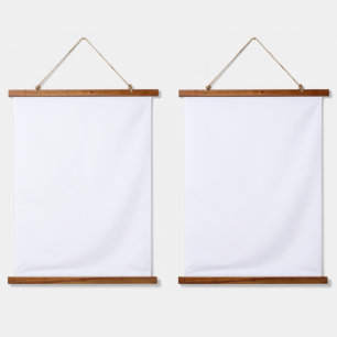 Tapiz de pared con parte superior de madera