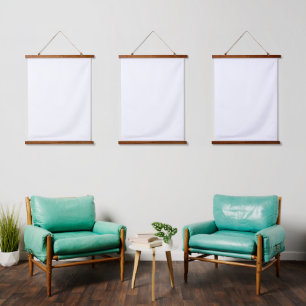 Tapiz de pared con parte superior de madera