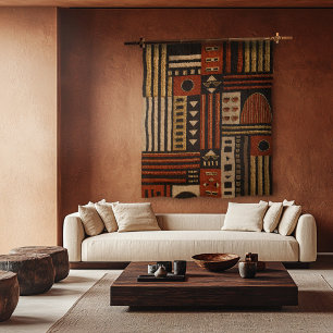 Tapiz de Pared con Patrón de Brocado Africano Mode