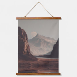 Tapiz de pared con tapa de madera