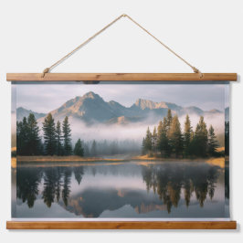 Tapiz de pared con tapa de madera