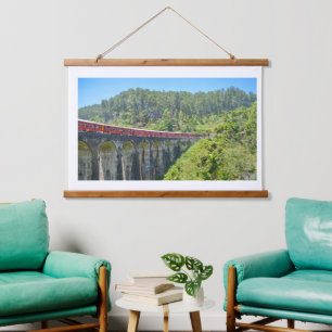 Tapiz de pared con tapa de madera