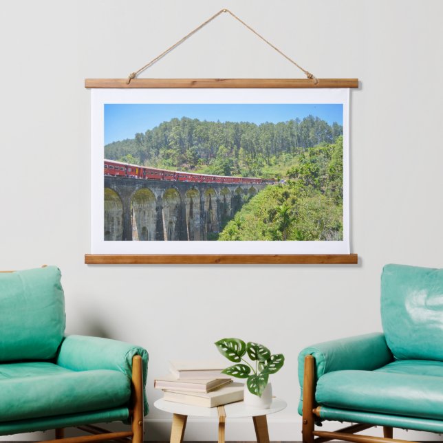Tapiz de pared con tapa de madera (Sala de estar)