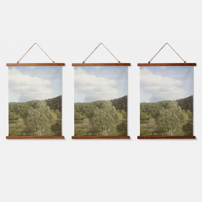 Tapiz de pared con tapa de madera (Triple)