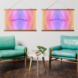 Tapiz de pared con techo de madera vivida y energi