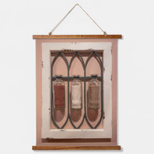 Tapiz de pared de botellas de arena de vidrio