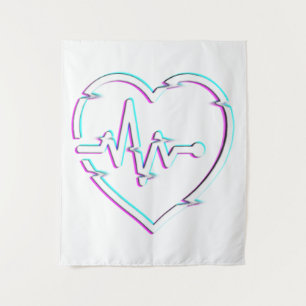 Tapiz de pared de control del corazón