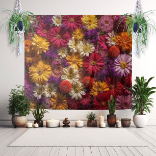 Tapiz de pared de flores elegantes para fondo