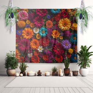 Tapiz de pared de flores modernas para fondo