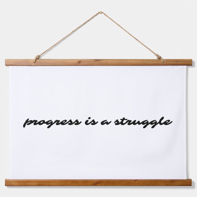 Tapiz de pared de fondo de madera de progreso (Anverso )