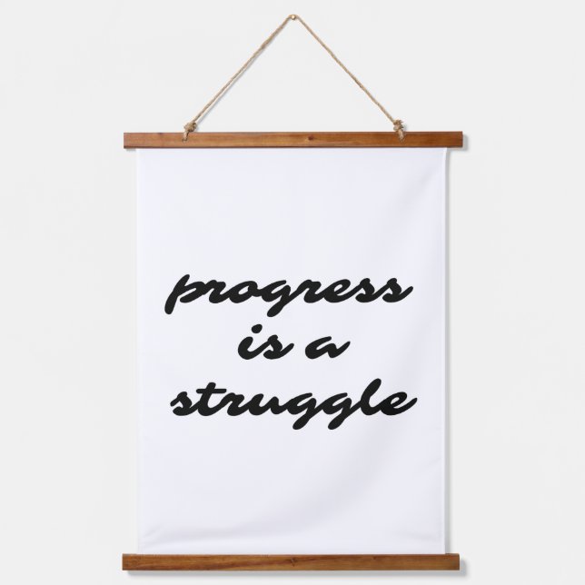 Tapiz de pared de fondo de madera de progreso (Anverso)