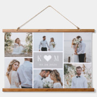 Tapiz de pared de fotografía de pareja de Iniciale