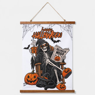 Tapiz de pared de Halloween castillo aterrador