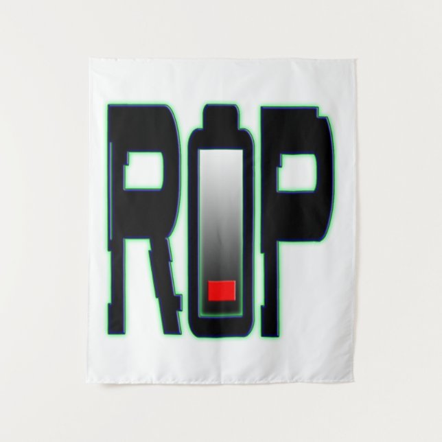 Tapiz de pared de la batería RIP (Anverso)