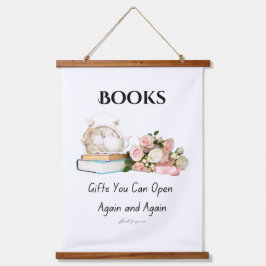 Tapiz de pared de libros