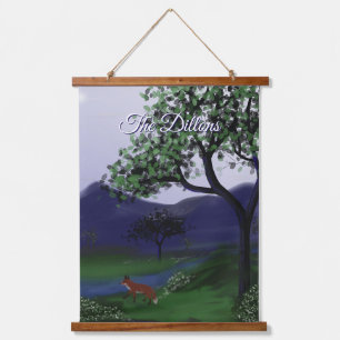 Tapiz de pared de madera personalizada de Fox Grov