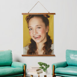 Tapiz de pared de marco de madera